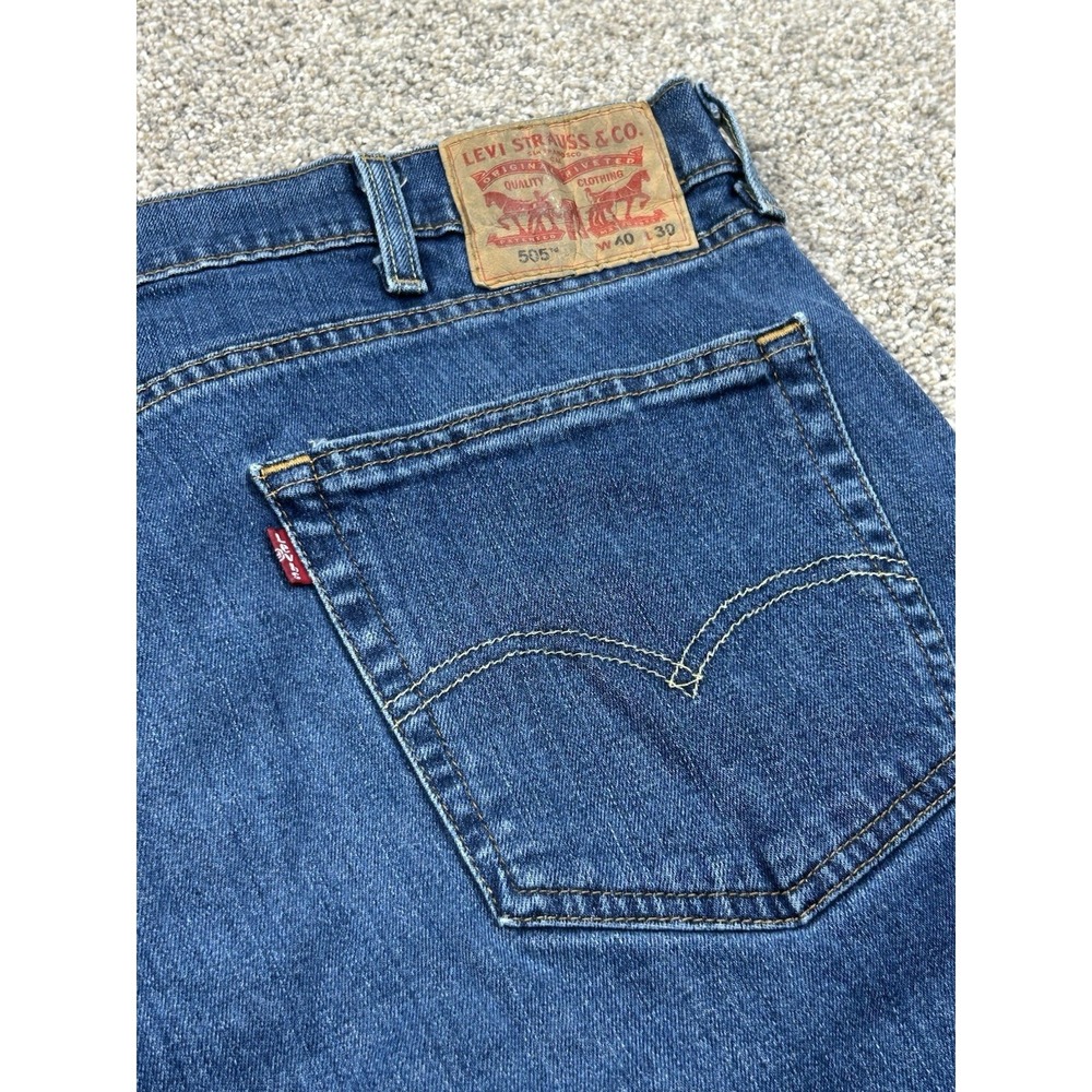 Levi's Men's 505 Jean Regular Fit Straight Leg size 40 X 30